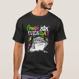 Cruiseday Mardi Gras Celebrations Parade Boat Fat  T-Shirt
