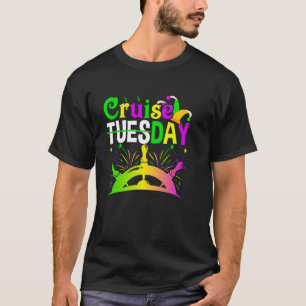 Cruiseday Mardi Gras Celebrations Parade Boat Fat T-Shirt