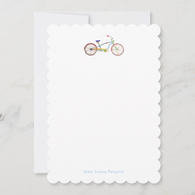 "Cruiser" Bike personalised Card (Front)