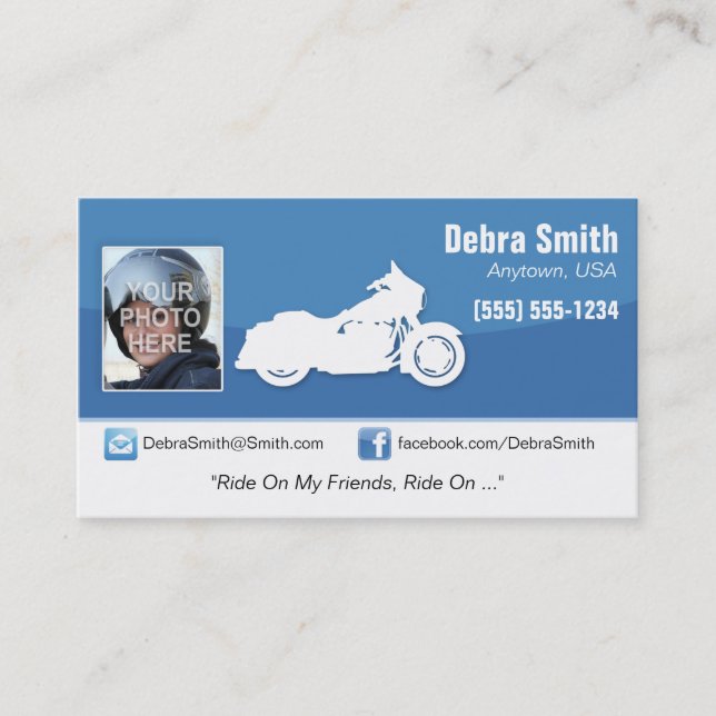 Cruiser Motorcycle Cards (Front)
