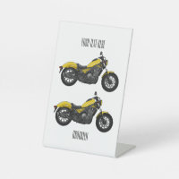 Cruiser motorcycle cartoon illustration