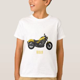 Cruiser motorcycle cartoon illustration T-Shirt