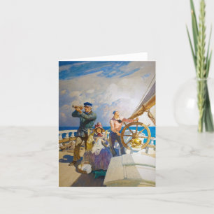 Cruises by Newell Convers Wyeth Thank You Card