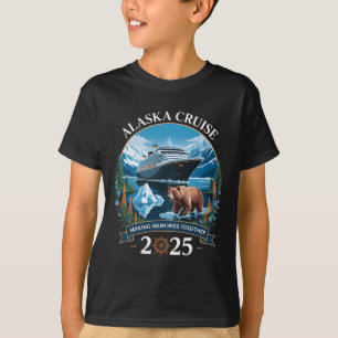 Cruisin Alaska 2025 Family Alaska Cruise Funny Vac T-Shirt