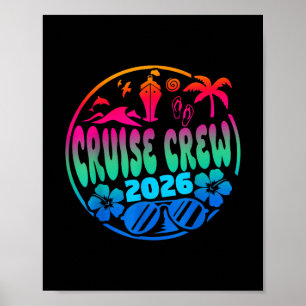 Cruisin Crew 2026 Cruise Family Friends Vacation M Poster