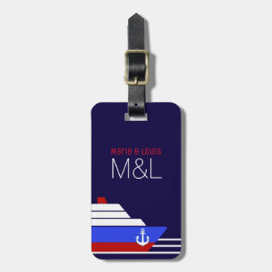 cruisin ship travel personalised luggage tag