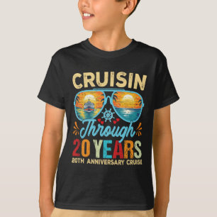 Cruisin Through 20 Years 20th Wedding Anniversary  T-Shirt