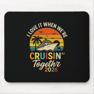 Cruisin’ Together 2026 Retro Cruise Vacation Mouse Pad
