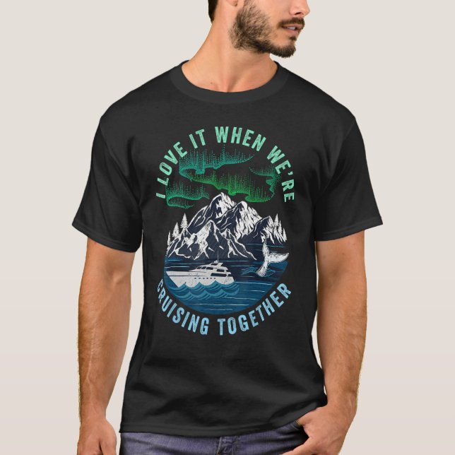 Cruisin' Together Alaska Family Cruise North Light T-Shirt (Front)