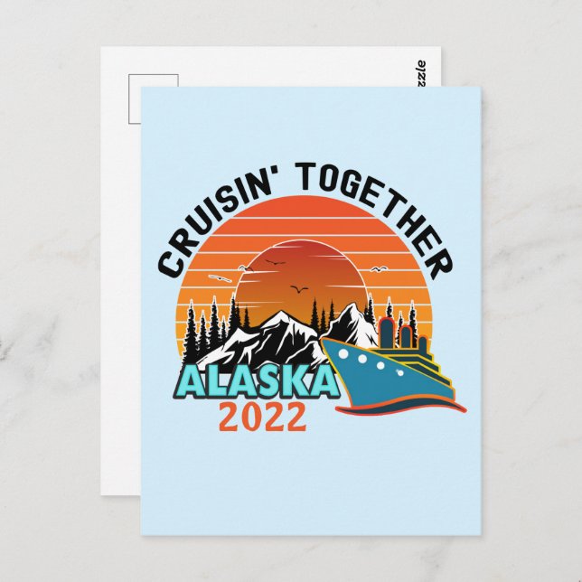 Cruisin Together Alaska Travel Vacation  Postcard (Front/Back)