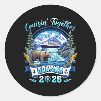 Cruisin Together Matching Family Friends Alaska Cr Classic Round Sticker