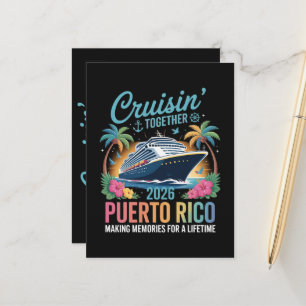 Cruisin' Together Puerto Rico 2026 Announcement Postcard