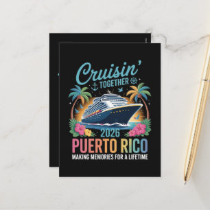 Cruisin' Together Puerto Rico 2026 Holiday Postcard