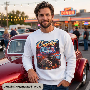 Cruisin' USA Vintage Hot Rod Sweatshirt