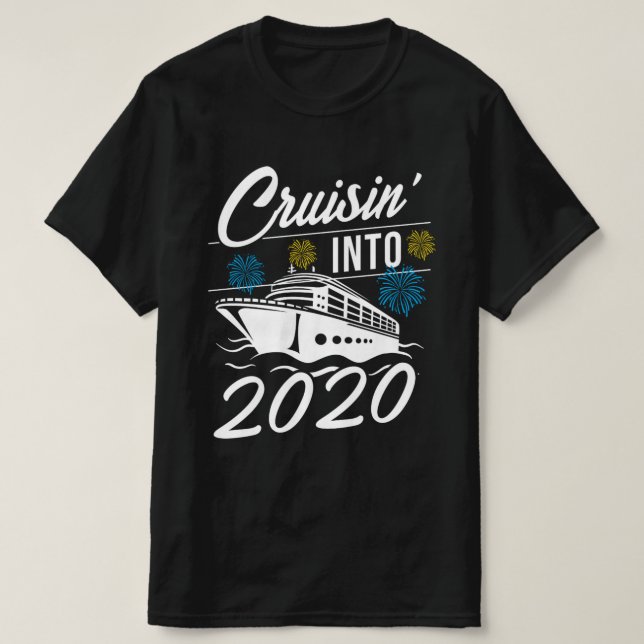 Cruising 2020 New Years Ocean Adventure Cruise Gif T-Shirt (Design Front)