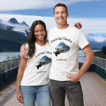Cruising Alaska Orca Ship Killer Whale T-Shirt<br><div class="desc">This design was created though digital art. You may change the style of this shirt by choosing More > under the style option. It may be personalised by clicking the customise button and changing the colour, adding a name, initials or your favourite words. Contact me at colorflowcreations@gmail.com if you with...</div>