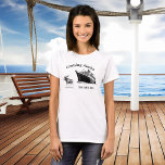 Cruising Alaska Ship Moose T-Shirt<br><div class="desc">This design was created though digital art. You may change the style of this shirt by choosing More > under the style option. It may be personalised by clicking the customise button and changing the colour, adding a name, initials or your favourite words. Contact me at colorflowcreations@gmail.com if you with...</div>