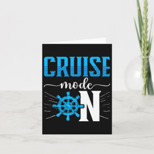 Cruising Boat Cruise Mode On Cruise Ship  Card