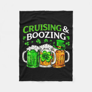 Cruising boozing irish drinking st patricks day fleece blanket