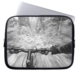 Cruising down a buff section of singletrack 2 laptop sleeve