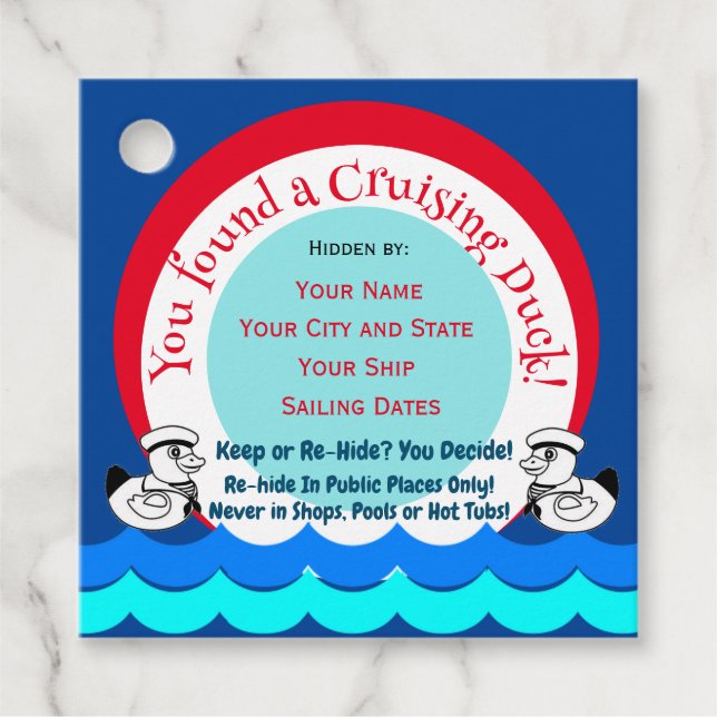 Cruising Duck Tags (Front)