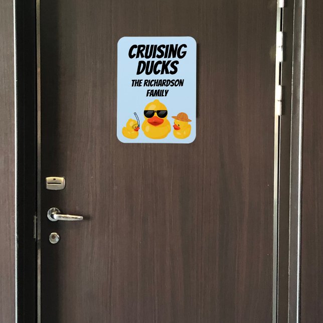 Cruising Ducks Family Cruise Door Magnet (Creator Uploaded)