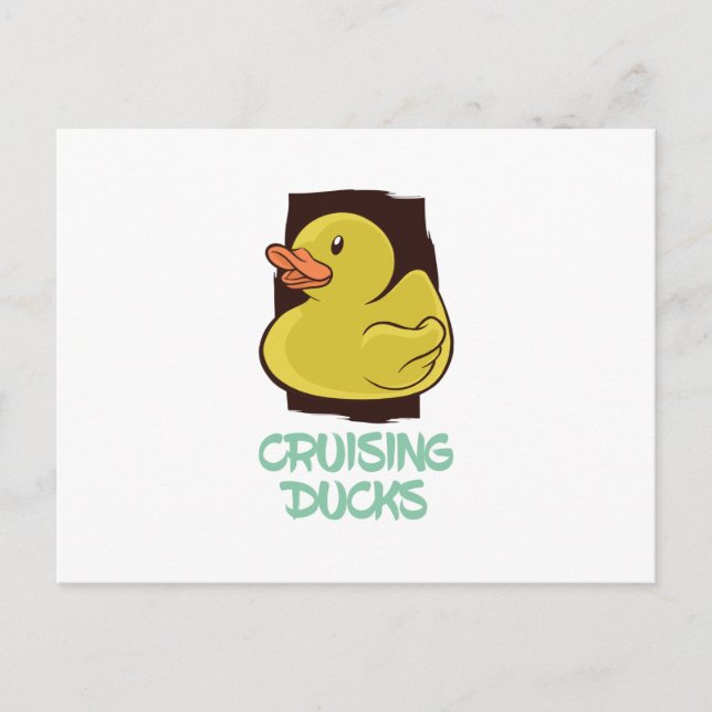 Cruising Ducks Fun Travel Postcard (Front)