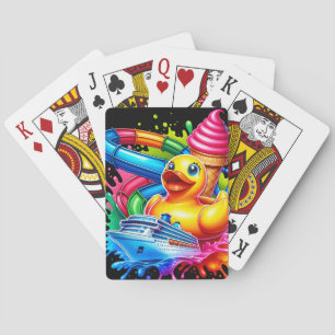 Cruising Ducks, Ice Cream, Cruise Playing Cards