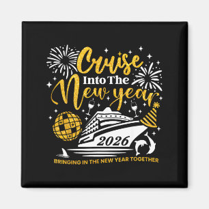 Cruising Into 2026 New Year Matching Family Cruise Magnet