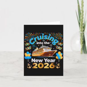 Cruising Into 2026 New Year’s Eve Cruise Vacation  Card