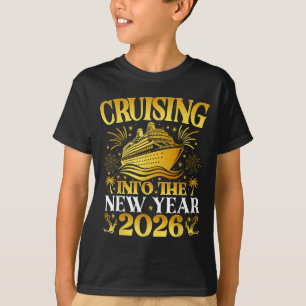 Cruising Into 2026 New Years Cruise Family Holiday T-Shirt