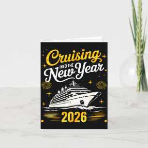 Cruising Into 2026 New Years Eve Matching Family C Card