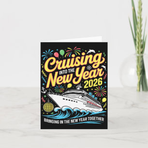 Cruising Into 2026 New Years Eve Matching Family C Card