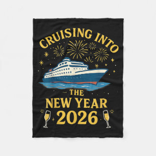 Cruising Into 2026 New Years Eve Party Favors Fami Fleece Blanket