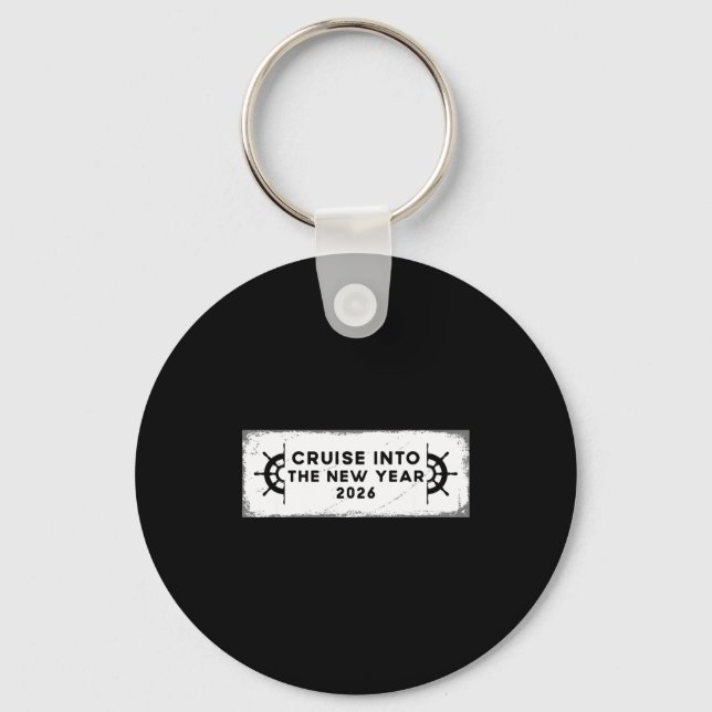 Cruising Into 2026 New Years Eve Party Favors Fami Key Ring (Front)
