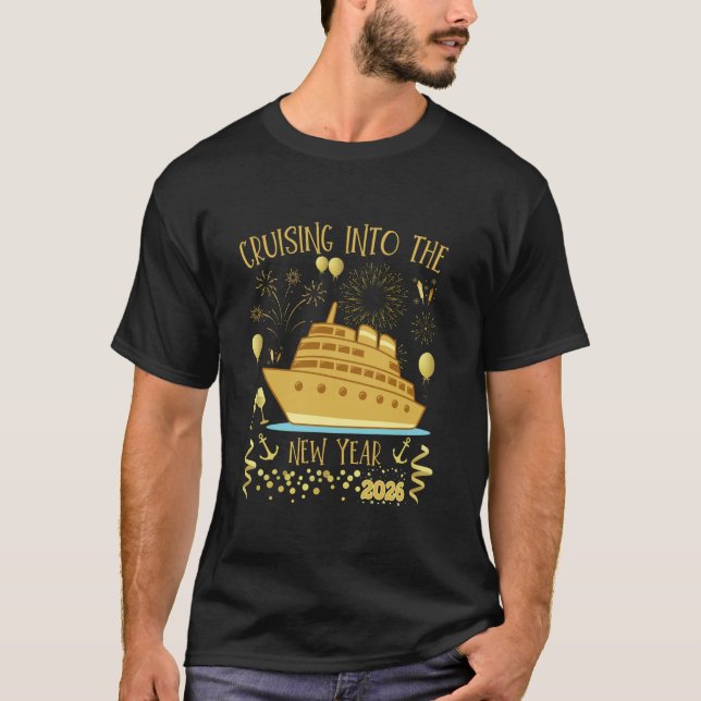 Cruising Into 2026 New Years Eve Party Favors Fami T-Shirt (Front)