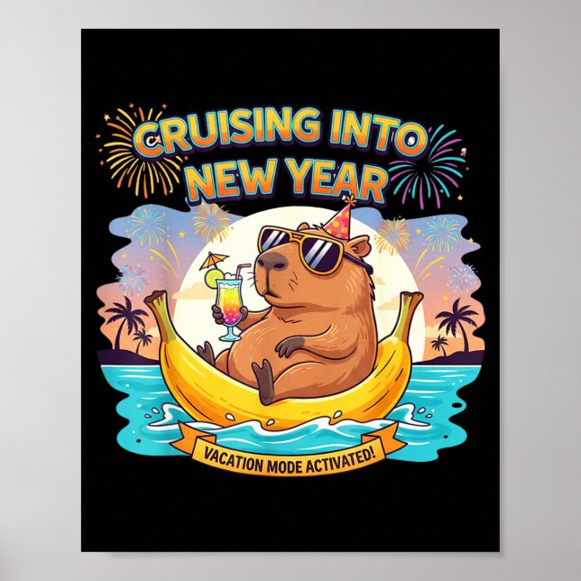 Cruising Into 2026 New Years Eve Party Matching Fa Poster (Front)