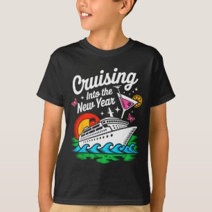 Cruising Into 2026 New Years Eve Party Matching Fa T-Shirt