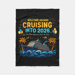 Cruising Into 2026 Trocal New Year Celebration  Fleece Blanket