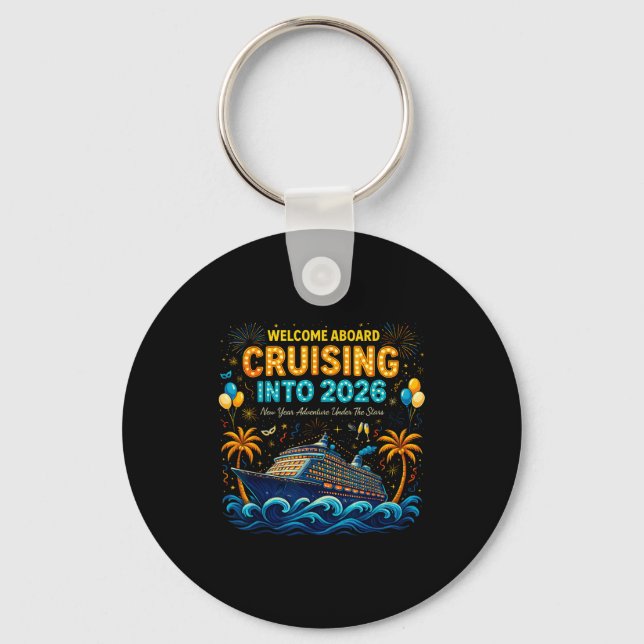 Cruising Into 2026 Trocal New Year Celebration  Key Ring (Front)