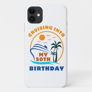 Cruising Into My 50th Birthday Boat Case-Mate iPhone Case