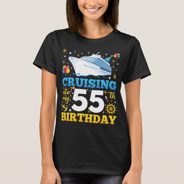 Cruising Into My 55 Birthday Party Women T-Shirt (Front)