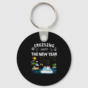 Cruising Into New Year 2026 Match Family Vacation Key Ring