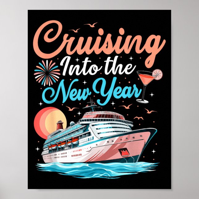 Cruising Into New Years Eve Party Countdown Happy  Poster (Front)
