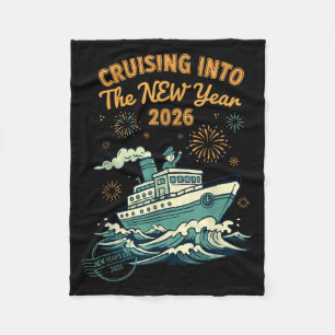 Cruising Into The New Year 2026 Adventure  Fleece Blanket