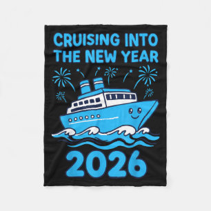 Cruising Into The New Year 2026 Celebration  Fleece Blanket