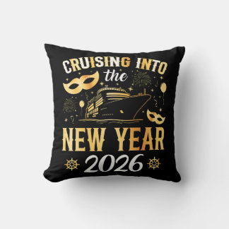 Cruising into the New Year 2026 Cushion