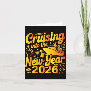 Cruising Into The New Year 2026 Family Cruise Vaca Card