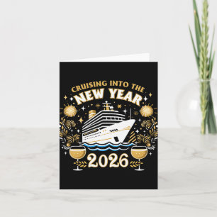 Cruising Into The New Year 2026 Family New Year Tr Card