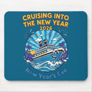 Cruising Into The New Year 2026 Fun New Year's Eve Mouse Pad